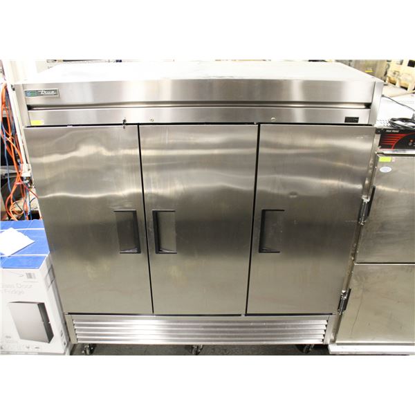 TRUE SOLID 3 DOOR STAINLESS STEEL COOLER *TESTED & WORKING