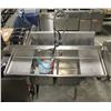 Image 1 : 6' DUAL WELL STAINLESS STEEL COMMERCIAL SINK W/