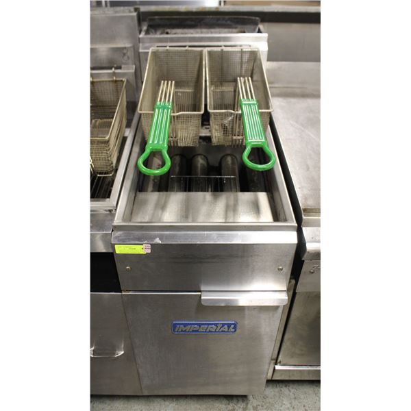 IMPERIAL IFS-40 NATURAL GAS DUAL BASKET DEEPFRYER