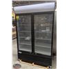 Image 1 : NEW 1075L UPRIGHT HINGED DOUBLE GLASS DOOR COOLER