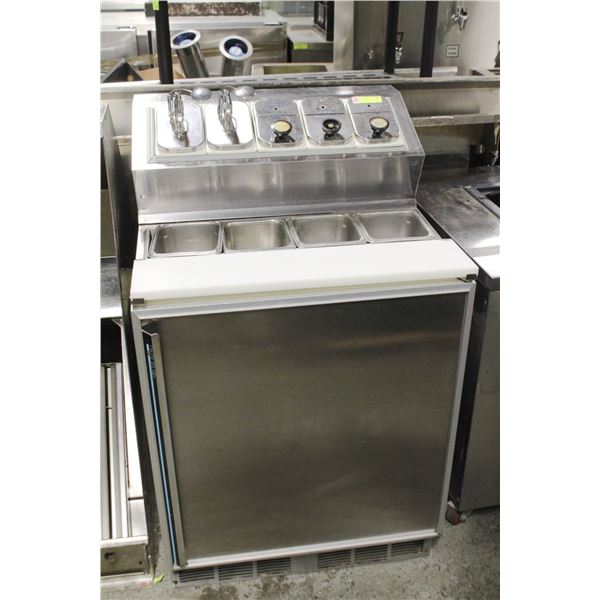 SILVER KING 27" REFRIGERATED PREP TABLE W/ INSERTS