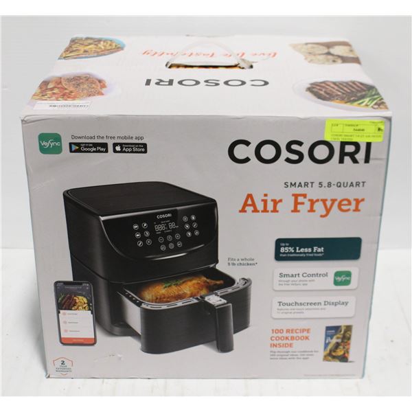 COSORI SMART 5.8 QT AIR FRYER, USED, TESTED.