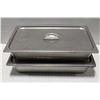 Image 1 : 2 FULL SIZE STAINLESS STEEL 4" DEEP FOOD PANS W/