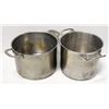 Image 1 : LOT OF 2 STAINLESS STEEL INDUCTION CAPABLE STOCK