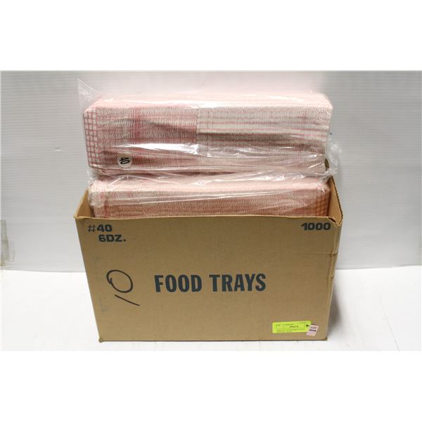 1000 6 OZ. DISPOSABLE FOOD SERVING TRAYS