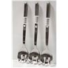 Image 1 : 3 NEW JOHNSON ROSE S/S 11.75" NOTCHED SALAD SPOONS