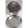 LOT OF 2 NEW ALUMINUM 10" PIZZA PANS