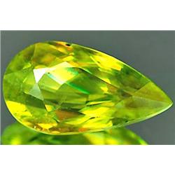0.92ct. RARE Natural Intense Green Titanium Sphene Red Spark VS RETAIL $750 (GEM-3590)