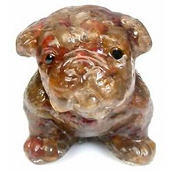 500ct. Fantastic Dog Statue Brown Zircon RETAIL $1100 (GEM-3024)