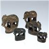 Image 3 : Opium Weight Set Bronze 5 Pieces Elephant (ANT-118)