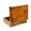 Image 6 : Solid Burl Box Handmade Rare Afzelia Wood (DEC-133)