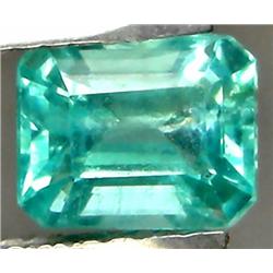1.33ct RARE Octagon Cut Blue Green Natural Apatite VVS RETAIL $850 (GEM-4129)