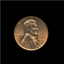 1958D US Lincoln Cent Coin Gem+ Uncirc Red (COI-1184)