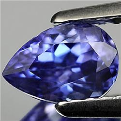 0.92ct. Fabulous Pear Natural Violet Blue RARE Tanzanite VVS A Block RETAIL $2350 (GEM-3763)