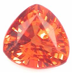 1.7ct VERY RARE Excellent Orange Sapphire VVS RETAIL $2850 (GEM-4133)