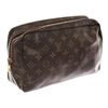 Image 3 : Louis Vuitton Brown Monogram Canvas Leather Trousse Toiletry 28cm Pouch Bag