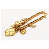 Image 1 : Chanel Gold-tone Metal Rhombus Charms Chain Necklace