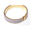 Image 4 : Hermes Purple Metal Clic Clac Bangle Bracelet GHW