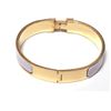 Image 6 : Hermes Purple Metal Clic Clac Bangle Bracelet GHW