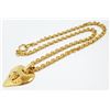 Image 5 : Chanel Vintage Gold-tone Metal CC Heart Pendant Necklace