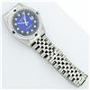 Image 6 : Rolex Mens Stainless Steel Blue Vignette Diamond & Sapphire Datejust Wristwatch