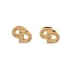 Image 1 : Christian Dior Gold Logo Earrings
