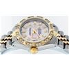 Image 5 : Rolex Ladies 26 2T Pink MOP Baguette 18K YG Diamond Bezel Serviced And Polished