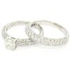 Image 1 : 14k White Gold Gabriel & Co. 2.40 ctw Diamond Engagement Ring and Wedding Band S