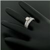 Image 6 : 14k White Gold Gabriel & Co. 2.40 ctw Diamond Engagement Ring and Wedding Band S