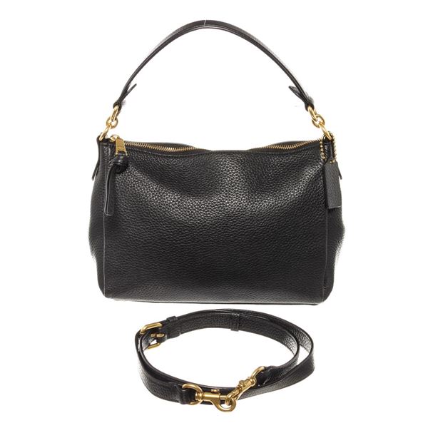 Coach Black Soft Leather Sutton Hobo Shoulder Bag