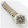Image 6 : Rolex Mens 2 Tone Black String Diamond & Sapphire 36MM Datejust Wristwatch