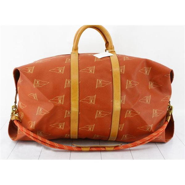 Louis Vuitton Red America's Cup Print Canvas 1995 Saint Tropez Keepall 60cm Duff