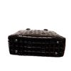Image 5 : Chanel Black Quilted Patent Leather Chocolate Bar CC Tote Bag