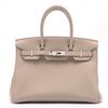 Image 1 : Hermes Gris Tourterelle Togo Leather Birkin 30cm Handbag