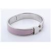 Image 3 : Hermes Pink Metal Clic Clac Bangle Bracelet