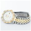 Image 5 : Rolex Mens 2 Tone MOP Roman Pyramid Diamond Bezel Datejust Wristwatch