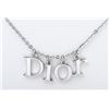 Image 2 : Christian Dior Silver-tone Logo Necklace