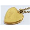 Image 5 : Chanel Vintage Gold-tone Metal CC Heart Pendant Necklace