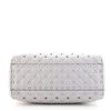 Image 3 : Valentino White Quilted Leather Rockstud Spike Top Handle Small Tote Bag