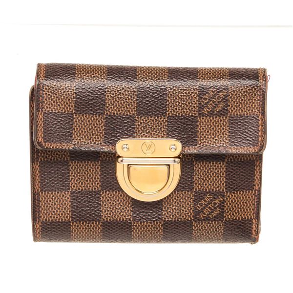 Louis Vuitton Brown Damier Canvas Joey Wallet