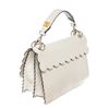 Image 3 : Fendi Kan I Studded Bow Embroidered White Multicolor Shoulder Bag
