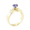 Image 4 : 1.32 ctw Blue Sapphire and Diamond Ring - 14KT Yellow Gold
