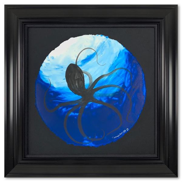 Blue Octopus Swirl by Wyland Original