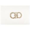 Image 5 : Salvatore Ferragamo White Leather Gancini Pochette Shoulder Bag