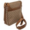 Image 3 : Gucci Brown Canvas Leather Snap Flap Messenger Bag