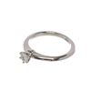 Image 5 : Tiffany  Co. Silver Diamond Solitaire Ring