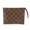 Image 1 : Louis Vuitton Brown Monogram Canvas Leather Toiletry 19cm Pouch