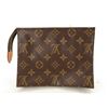 Image 2 : Louis Vuitton Brown Monogram Canvas Leather Toiletry 19cm Pouch