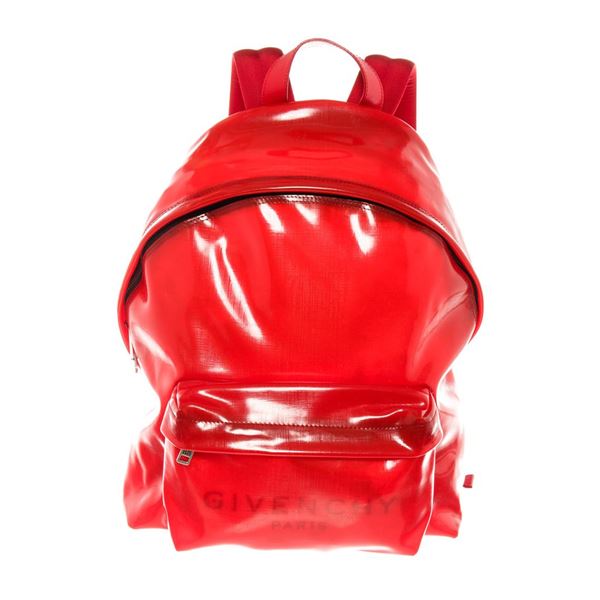 Givenchy Red PVC Leather City Backpack
