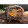 Image 1 : Steel Outdoor Fire Pit with Elk Design